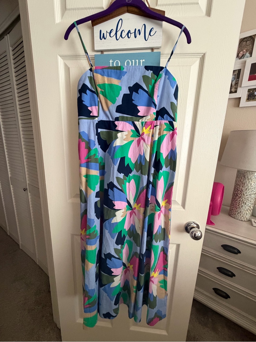 GAP Floral Smocked Maxi Dress Size M NWT